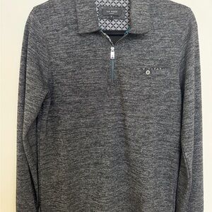 Ted Baker Charcoal Half-Zip Pullover